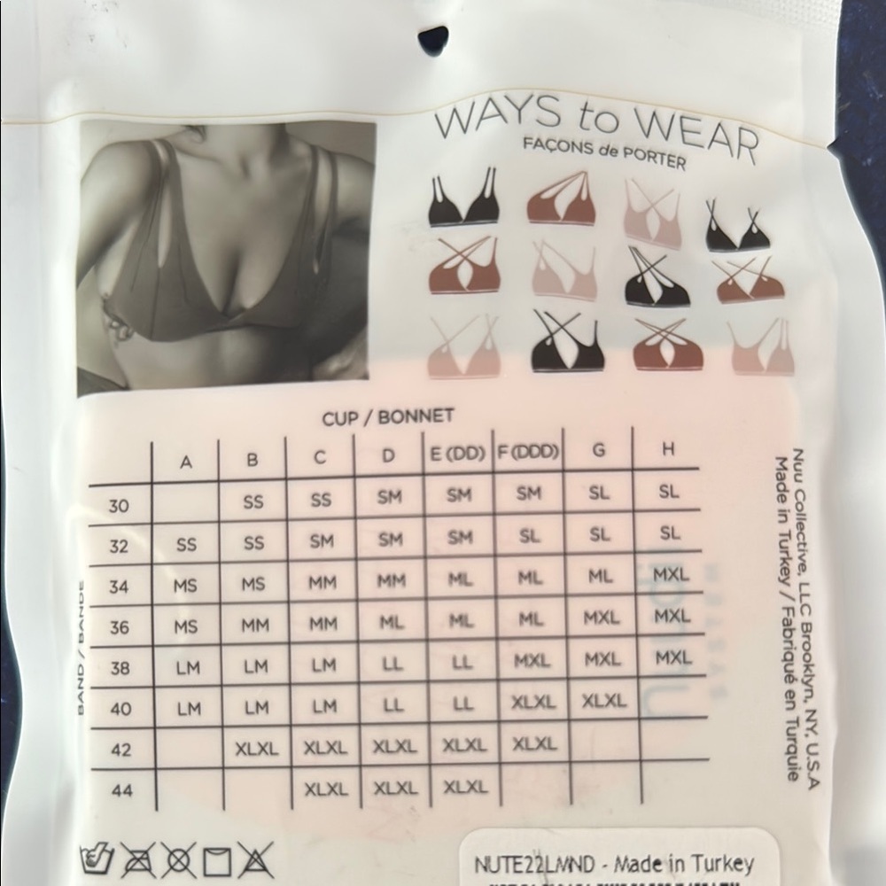 Nuudii system- Tee System, SZ: LM (38A-40C) color: Light